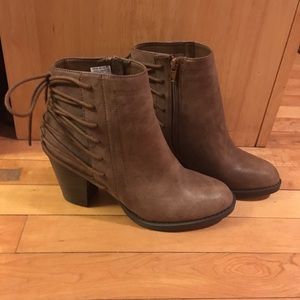 American Eagle Lace-Up Back Booties